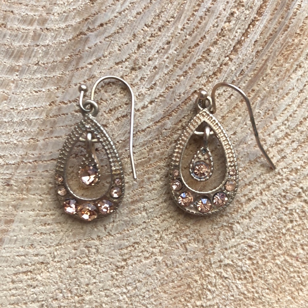 Lightweight Gold Colored Drop Earrings
